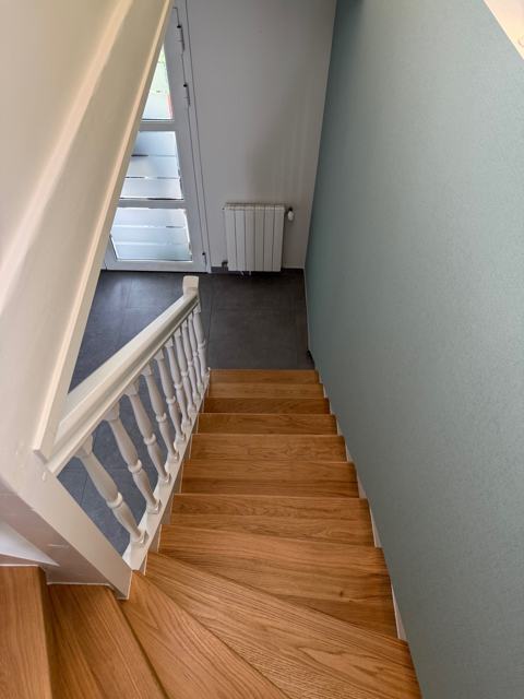 Vue depuis le haut de l’escalier